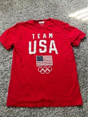 Team USA Mens Small Red Olympic Graphic Tee S